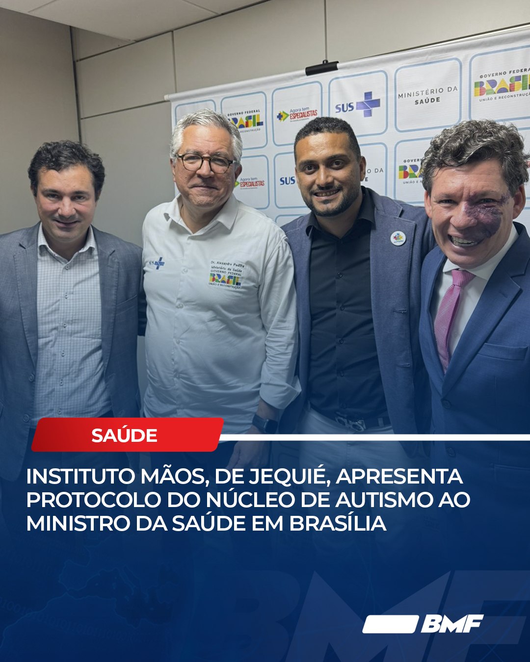 INSTITUTO MÃOS APRESENTA PROTOCOLO DO NÚCLEO DE AUTISMO AO MINISTRO DA SAÚDE EM BRASÍLIA.